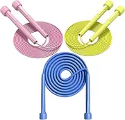Jump Rope, Adjustable Kids Jump Rope Set, Tangle Free Skipping Rope, Lightweight Jump Ropes for Fitness, 9.2ft PVC Jump Rope for Kids 8-12, Women, Men - Jumping Rope for Workout