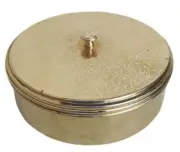 Brass Handcrafted Masala Box With Set of 7 Containers and 9 inch Spoon 180 ml