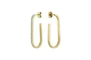 Radiant Gold Elegance Stainless Steel Earrings by Rosefield