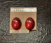 NWT Vintage Donaldsons Marbled Lucite 14k Gold-Filled Posts Stud Earrings