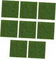 POPETPOP 8pcs Artificial Turfs Green Landscape Decorative Moss DIY Miniature Garden