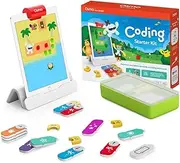 Osmo - Coding Starter Kit for iPad-3 Educational Learning Games-Ages 5-10+ -Learn to Code,Coding Basics & Coding Puzzles-STEM Toy Gifts - Logic,Coding Fundamentals,Boy & Girl(Osmo iPad Base Included)