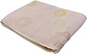 Jacquard Towel Blanket Flower Checkered Single Pink 8240