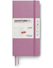 [LEUCHTTURM1917] Weekly Planner & Dotted Wallet (B6+ x A6) 2026 Notebook in Dusty Rose