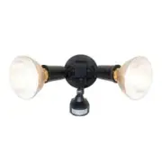HALO Outdoor Security Flood Light 110° Motion Activated Sensor 300-Watt -Black