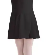 MOTIONWARE PULL ON WRAP SKIRT IN BLACK - SIZE MEDIUM CHILD
