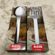 ALESSI TIBIDABO Serving Spoon and Fork Set of 2 - New in Box