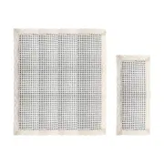 Computer Monitor Keyboard Dust Cover for 24 25 26 27 Inch PC Screen Black Grid