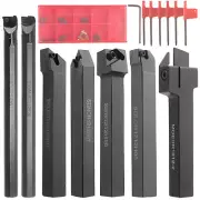 1/2'' 12mm Indexable Lathe Turning Tool 21Pcs Kit- 7Pcs Metal Lathe Tools I6I7