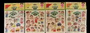 1983 Diamond Toymakers Cabbage Patch Kids Set of 4 Puffy Stickers.