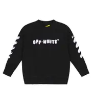 [Off-White Kids] Off-White Kids Balloons logo cotton jersey sweatshirt Y 6 black