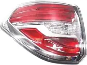 Outer Inner Tail Light Turn Signal Light Rear Warning Brake Stop Fog Lamp ，Compatible for Nissan Patrol Y62 2013-2019 Car Accessor(White Outer Left)