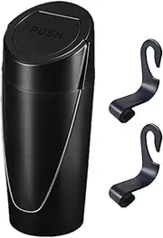 Car Cup Holder Trash Bin - Auto Rubbish Container Garbage Can with Lid - Leakproof Rubbish Garbage Container, Car Accessories for Home, Bedroom, Auto