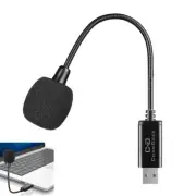 Mini USB Microphone for Laptop and Desktop Computer with Gooseneck & Universa...