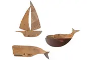 Crane Baby: Wooden Wall Decor Set - Caspian Sea (3 Piece Set)