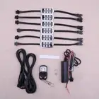 6pcs Motorcycle RGB LED Neon Under Glow Lights Strip For Universal 12V