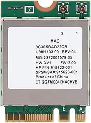 Volume Network Card, RTL8822BE 867MBIT/S M.2 Interface Support for 4.2, 802.11a/b/g/n/ac, 2.4 G/5G