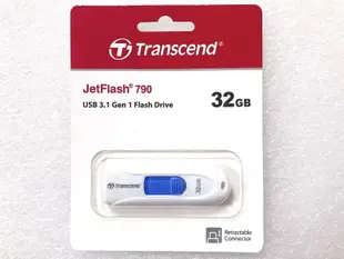 16G/32G/64G/128G創見隨身碟 JF790 JetFlash790 USB3.1 Gen1 USB伸縮隨身碟