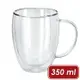 《VEGA》Dilia雙層玻璃馬克杯(350ml) | 隔熱防燙杯 耐熱玻璃杯 水杯 茶杯 咖啡杯