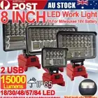 For Milwaukee Battery 18V LED Work Light Workshop Flashlights Camping Torch 2USB