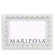 Mariposa White Acrylic Double Scallop Frame, 4 x 6