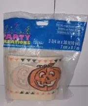Vintage Halloween Crepe Paper Streamer Pumpkin/Jack O' Lantern 30 Ft