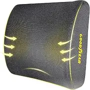 Goodyear, GY1003 Lumbar Support Pillow 100% Pure Memory Foam Helps Relieve Lower Back Pain Breathable Mesh