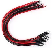 DIODE WIRED LUMINOUS ROUND HEAD LED BEADS HIGHLIGHT 12V 3MM STRAIGHT PLUG - ENERGY SAVING INDICATOR FOR DIY PROJECTS