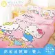 【享夢城堡】雙人床包涼被四件組-HELLO KITTY Lets Picnic-粉