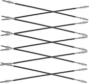 WESIEVYA 10pcs Non Slip Metal Wire Tail for Tailpiece Stringed Instrument Accessories for Enhance Stability Control Sound Quality Essential Tailcord Replacement