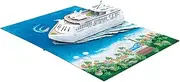 ASVP Shop 3D Pop Up Cruise Card for Holiday, Handmade Card, Souvenir, Birthday Card, Card for Him/Her, Beach, Bon Voyage, Vacation, Retirement