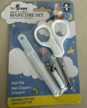 3Pcs Baby Manicure Set Scissors & Nails Clippers, Clippers New born Toddler Toes
