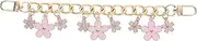[COMPUKAS] Flower Purse Handle Extender Decorative Bag Chain Fashionable Flower Purse Chain Charm Alloy Bag Strap Extender for Handbag
