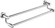 23 Inches Towel Bar Rack Holder Wall Mount Stainless Steel Double Bar Towel Rack