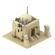 Modular Building: Tatooine Single House from Movie 601 Pieces MOC Build
