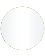 Peyton Lane Gold Wood Wall Mirror With Thin Frame