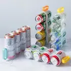 Refrigerator Soda Can Organizer Food-grade PP Drink Organizer For 4 Beer Soda