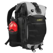 Nelson-Rigg Hurricane Waterproof Motorcycle Backpack Tailpack Black Grey 20L Bag