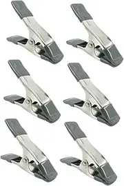 OKUMEYR 6PCS Backdrop Spring Clamps Set for Photography Studio Lightweight Sturdy Clips for Background Fixing for Muslin and Canvas Use Easy to Carry and Store