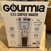Gourmia Iced Coffee Maker - Reusable Filter and Tumble - Blue