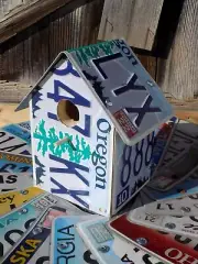 Oregon OR Pine Tree License Plate Bird House ~FastFreeShip~