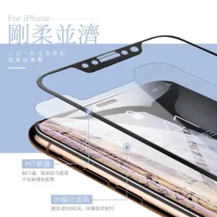 iPhone XR 滿版軟邊透明高清9H防刮手機保護膜(iPhoneXR保護貼 XR鋼化膜)