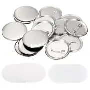1.95" Blank Button Making Supplies,25Pcs Badge Parts for Button Maker Machine