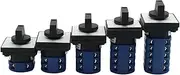 HAODEE LW28-32 32A Cam Switches Rotary Switch Changeover Control Switch Panel Mounted for Electrician Using Tools (Color : 1-0-2, Size : 4P-16 terminals)