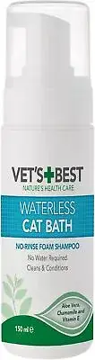Vet's Best Natural Waterless Cat Bath |No Rinse Waterless Dry Shampoo for Cats,