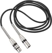 Toyvian Audio Line Cable Microphone Cable Accessory Dynamic 3 Pin Mic Cord Microphone Accessory Mic Black PVC