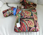 VERA BRADLEY Hipster Crossbody Purse Heirloom Paisley & Smartphone Wristlet NWTS