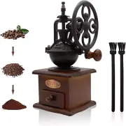 Antique Manual Coffee Grinder Style Wooden Hand Grinder Hand Coffee Grinder