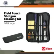 Beretta Field Pouch Shotgun Cleaning Kit 20 Gauge Rod Brush Patch Gun Oil