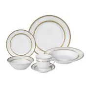 Stylish 24 Pieces Porcelain Dinnerware Set Service for 4 People - Amelia Design